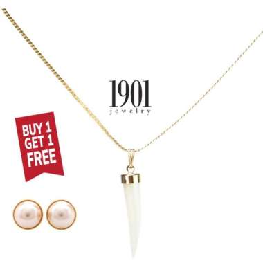1901 Jewelry Kalung Gading Too 66 Lapis Emas