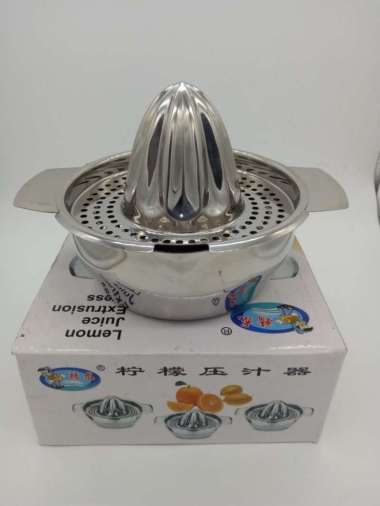 Perasan Jeruk STAINLESS Peras Lemon dengan Bibir Tuang 2 sisi 100 % ORIGINAL Multicolor
