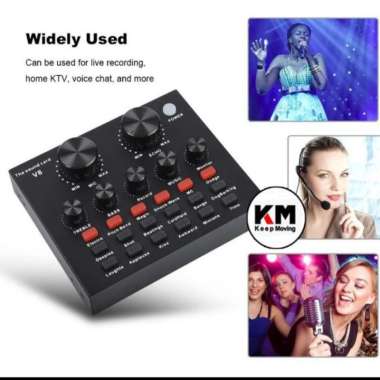 Sound Card V8 Mixer External Soundcard V8 Usb Audio Live Broadcast