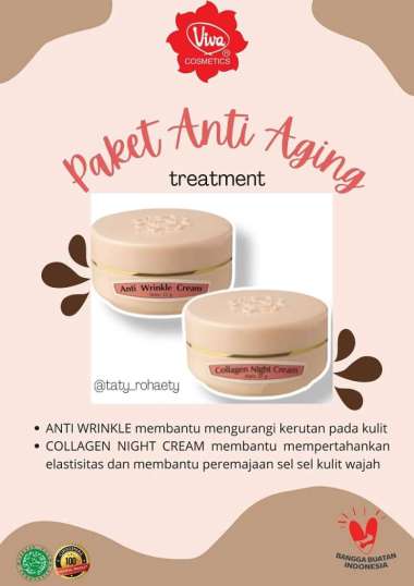 Paket Viva krim malam anti aging