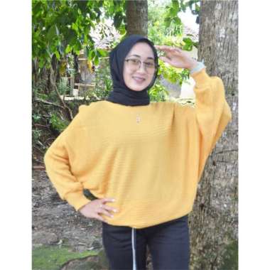 Lasperal Batwing / Atasan Wanita Kekinian / Pakaian New Arrival MUSTARD