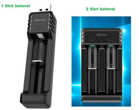 Charger Battery Baterai Ni-MH for Type AAAA A4 E96 Rechargeable - 2 Slot baterai