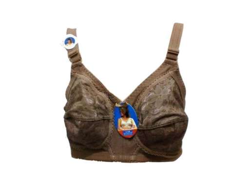 Anissa Pejuang Bra BH Wanita Brukat Sister Big Cup Tanpa Kawat Tanpa Busa Mocca 36C