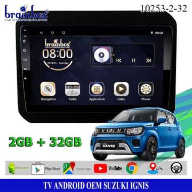 TV OEM Android Suzuki Ignis Headunit Tape Mobil TV Mobil 2GB + 32GB