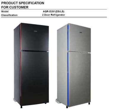 Aqua AQR-D261 KULKAS 2 PINTU