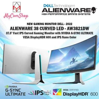 DELL ALIENWARE MONITOR GAMING 38 AW3821DW LED - NANO IPS 37.5" HDR 600
