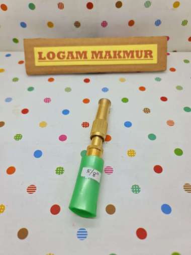 SEMPROTAN KRAN AIR KUNINGAN ASLI UNTUK SELANG 5/8" - MODEL LURUS PUTAR
