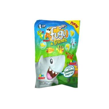 Crackers snack oops Fugu and friends (10pcs x 12 gr) cemilan enak dan murah Rasa Seawed