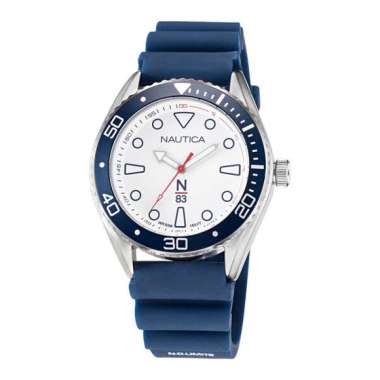 NAUTICA NAPFWF115 SILVER BLUE WHITE DIAL N83