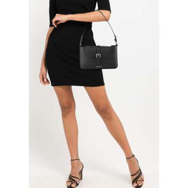 Hush Puppies Malani Shoulder (L) Wanita 02 Black