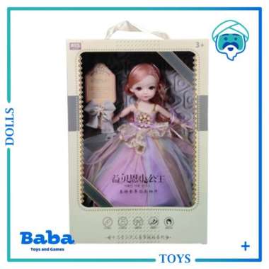 Mainan Boneka Barbie Korea Princess Cantik Party Dress Doll 31 cm