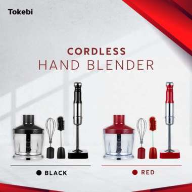 TOKEBI Hand Blender Cordless / Blender Tangan Tokebi Tanpa Kabel HITAM