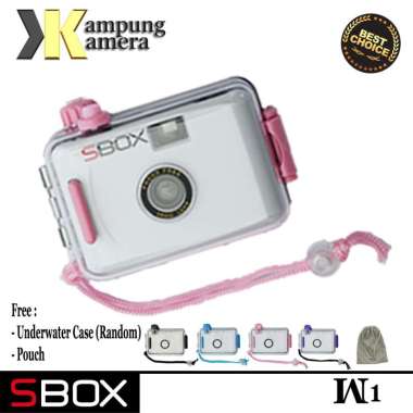 SBOX W1 Kamera Analog FREE Underwater Case dan Pouch (bukan kodak fujifilm disposable simpleace m35 