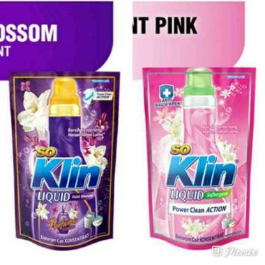 Promo Harga So Klin Liquid Detergent + Softergent Pink 1600 ml - Blibli