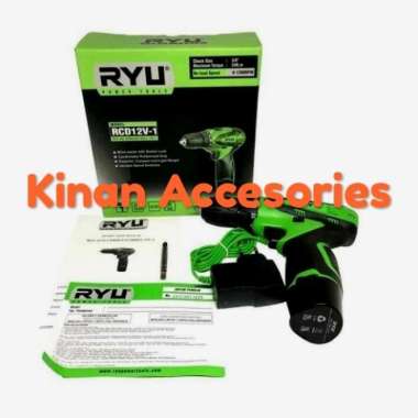 Ryu Mesin Bor Cas Baterai 12V / Ryu Cordless Drill Rdc 12-1