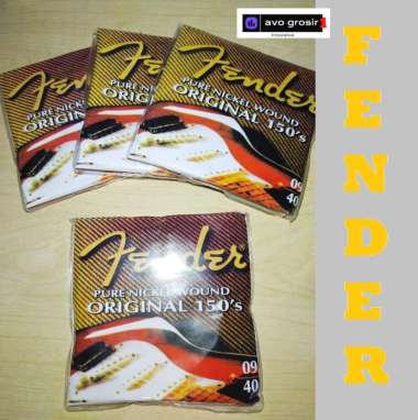 1 set senar gitar akustik / elektrik / string FENDER 09
