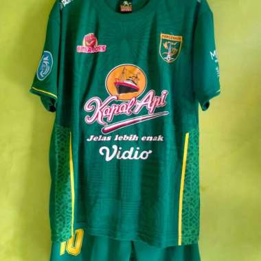 SETELAN ANAK JERSEY PERSEBAYA HOME 2021 MARUKAWA Ukuran 18