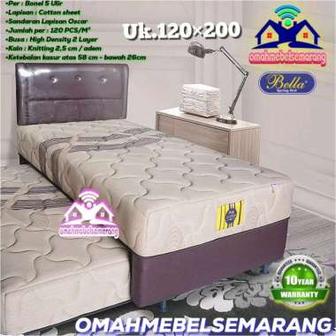 Springbed 2in1 BELLA PLATINUM Kasur Bed Sorong Minimalis 120 x 200