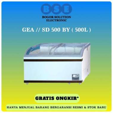 Freezer Sliding Curve Glass GEA 500 Liter SD-500-BY GEA SD500BY 500L