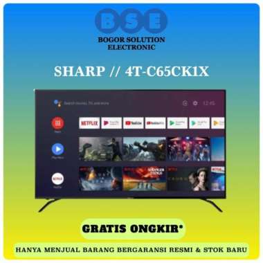 SHARP 4T-C65CK1X LED TV 65 INCH UHD 4K ULTRA HDR ANDROID 4T C65CK1X