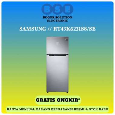 Samsung RT43K6231S8 Kulkas 2 Pintu Twin Cooling Plusâ„¢ 440L RT43K6231