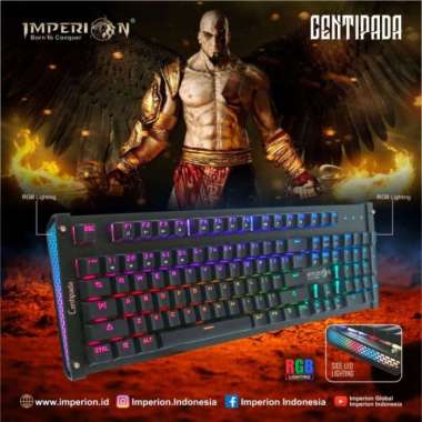 Imperion centipada Keyboard Gaming mechanical RGB SILVER