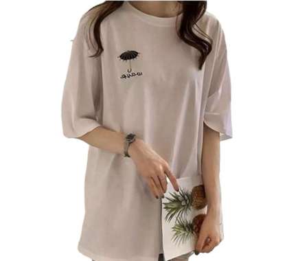 Kaos Wanita Jumbo Murah Oversize Umbrella Mustard