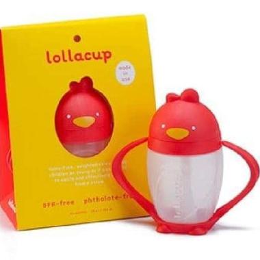 Lollacup - Straw Sippy Cup Bold Red