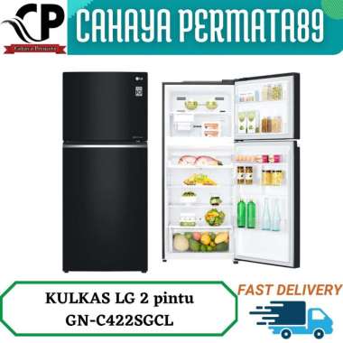 LG GN-C422SGCL Smart Inverter Compressor dan Linear Cooling Kulkas 2 Pintu 416 l/384 Liter