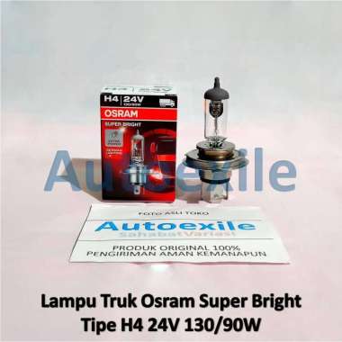 Osram Super Bright H4 24V 130/90W 62249SB German Lampu Truk Bohlam Truck Fuso Canter Hino Dutro Isuz