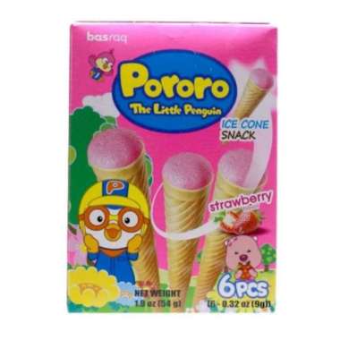 PORORO Ice Cone Snack Strawberry