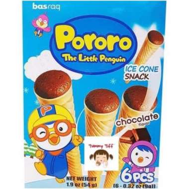 PORORO Ice Cone Snack Coklat