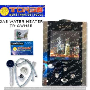 TORA TR-GWH 6E GAS WATER HEATER - PEMANAS AIR 6 LITER GAS LPG GWHGE