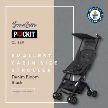 Stroller Cocolatte Pockit 839 BLOOM BLACK