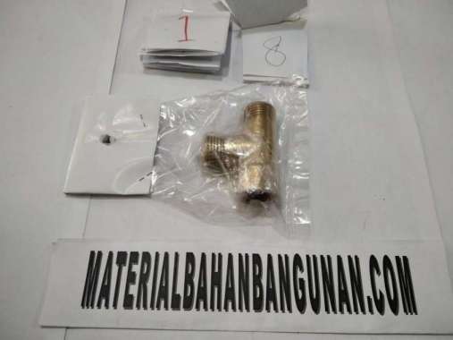 tee shower 1/2 inch kuningan sambungan drat dalam luar T kran