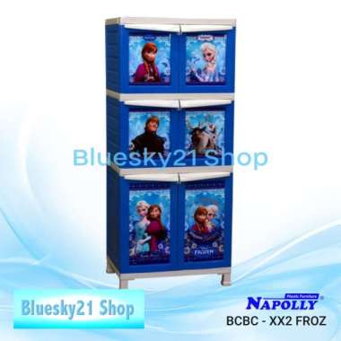 LEMARI PLASTIK ANAK FROZEN NAPOLLY BCBC XX2 FROZ MURAH