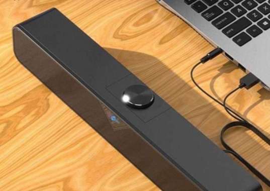 Lecoo Soundbar Portable Speaker Home Theater PC Laptop Hitam