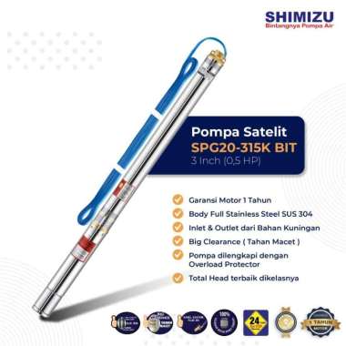 POMPA SUBMERSIBLE SHIMIZU SPG20-315K BIT (0.5 HP 1/2 HP)