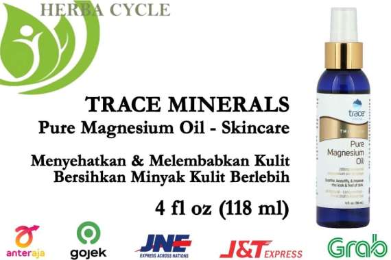 Trace Mineral Skincare Pure Magnesium Oil 118ml Pelembab Kulit ORI USA