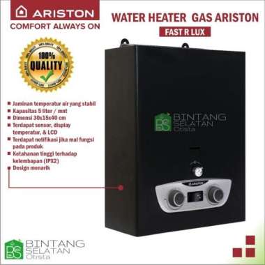 WATER HEATER GAS ARISTON FAST R LUX/ PEMANAS AIR GAS ARISTON FAST R