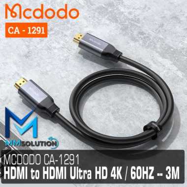 MCDODO CA-129 Kabel HDMI To HDMI 4K HD Audio Video Cable PS4 LAPTOP TV - CA-1290 -- 3M