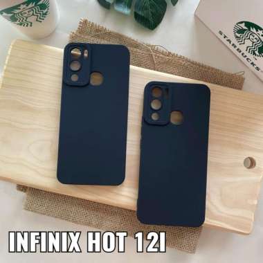 Case Infinix Hot 12i Premium Black Soft Casing TERBARU
