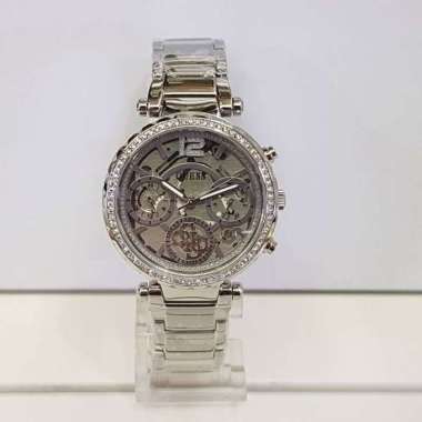 Jam Tangan Wanita Guess GW0403L1 Sports Stainless Steel Silver
