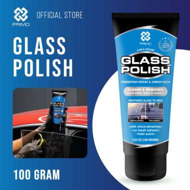 PEMBERSIH JAMUR KACA MOBIL RUMAH / PRIMO GLASS POLISH 100GRM