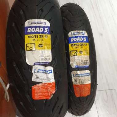Ban Michelin 120/60-17 180/55-17 Pilot Road 5 Produksi Baru Mt25 R25