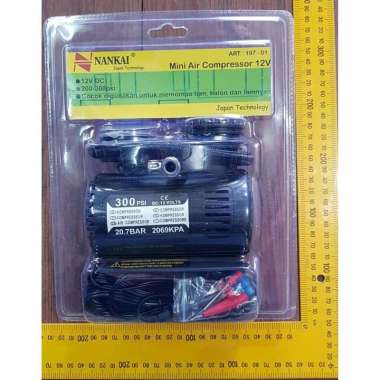MINI AIR COMPRESOR / KOMPRESOR MINI NANKAI UTK MEMOMPA BAN MOBIL MOTOR