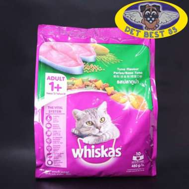 Whiskas Adult 480gr 1+ Makanan Kucing Kering Whiskas / Catfood/DryFood TUNA