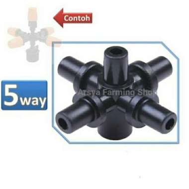 Connector Cabang 5 Untuk Mist Nozzle Atau Mist Sprayer