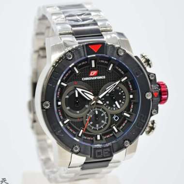 CHRONOFORCE CF 5257-4MBC - Jam Tangan Pria Original - Silver Black