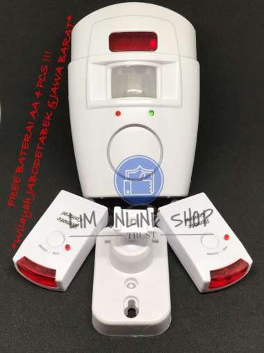 Alarm Rumah Sensor Gerak Infrared 105 dB Remote Controlled Mini Alarm